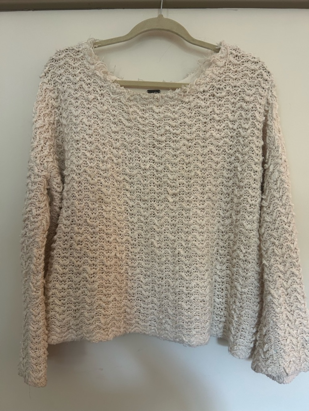 Free People Soft Knit Cream Women's Sweater
